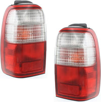 Set of 2 Tail Light Assembly Left Driver & Right Passenger Side Direct Replacement Compatible With 1997-2000 Toyota 4Runner TO2801123 TO2800123 8155035210 8156035121