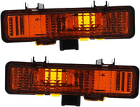 Set Of 2 Front Turn Signal Light Right & Left Side Direct Replacement Compatible With 1982-1991 GMC S15 / 1982-1993 Chevrolet S10 / 1983-1994 S-10 Blazer Pickup GM2520109 GM2521109
