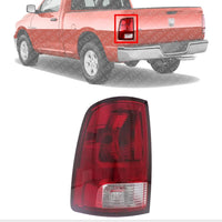 AUTOS PARTS PLUS Tail Light Assembly Left Driver Side Direct Replacement Compatible With 2009-2018 Dodge Ram 1500 2010-2018/2500 / 3500 55277415AF