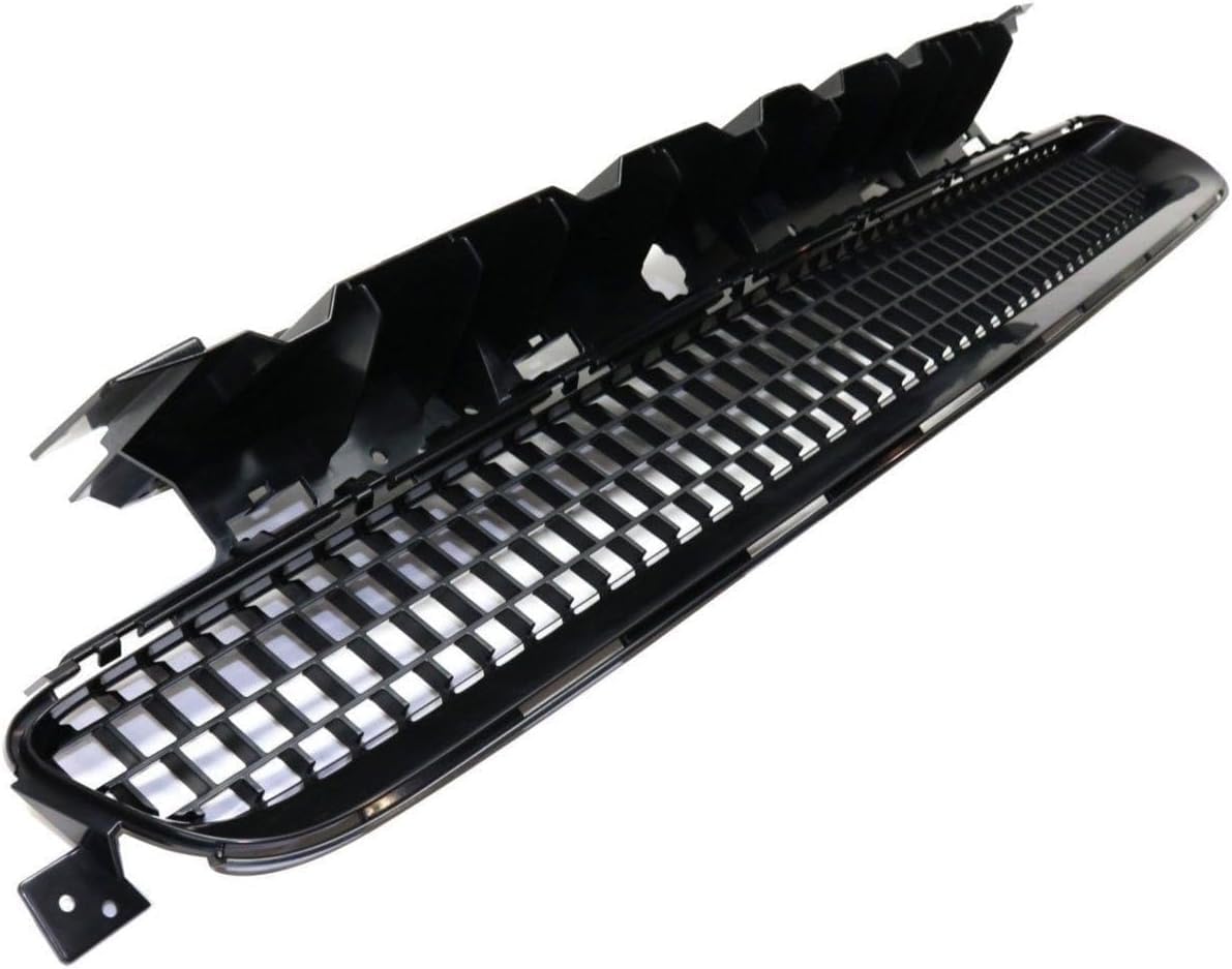 AUTOS PARTS PLUS Front Bumper Lower Grille Black Direct Replacement Compatible With 2011-2014 Dodge Challenger H1036129 68109841AA