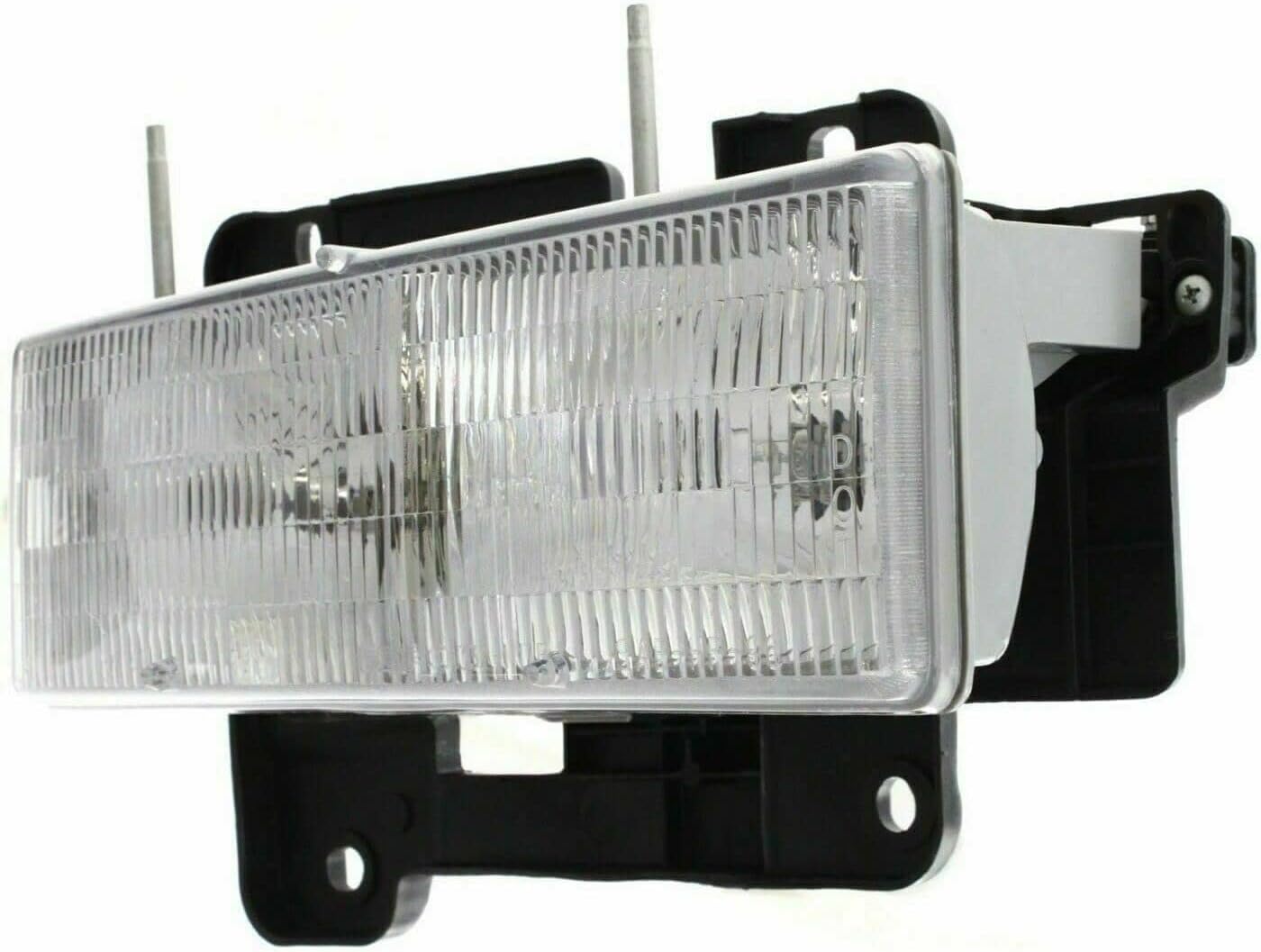 Front Grille Chrome Shell And Insert Plastic + Signals & Headlights + Side Reflector and Marker Lamps Right & Left Side Direct Replacement Compatible With Chevrolet C/K Series 1994-00