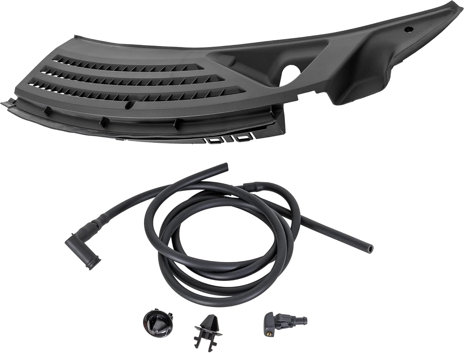 Front Wiper Cowl Grille Left Hand Side Assembly Direct Replacement Compatible With 2009-2014 Ford F-150 FO1271106 BL3Z15022A69A