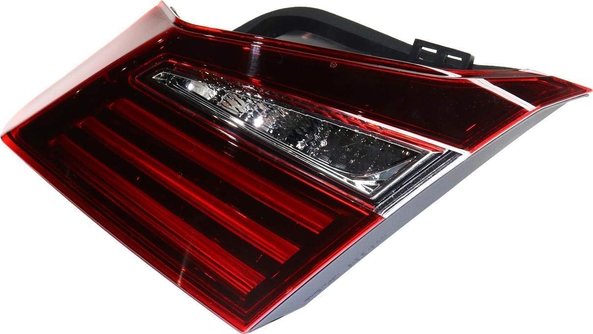 Tail Light Inner Assembly Left Driver Side Direct Replacement Compatible With 2016-2017 Honda Accord HO2802109 34155T2AA21