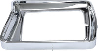 Set Of 2 Front Head Light Door Bezel Chrome Left Driver & Right Passenger Side Direct Replacement Compatible With 1978-1979 Ford F- Series FO2513115 FO2512114 D8TZ13064E D8TZ13064F