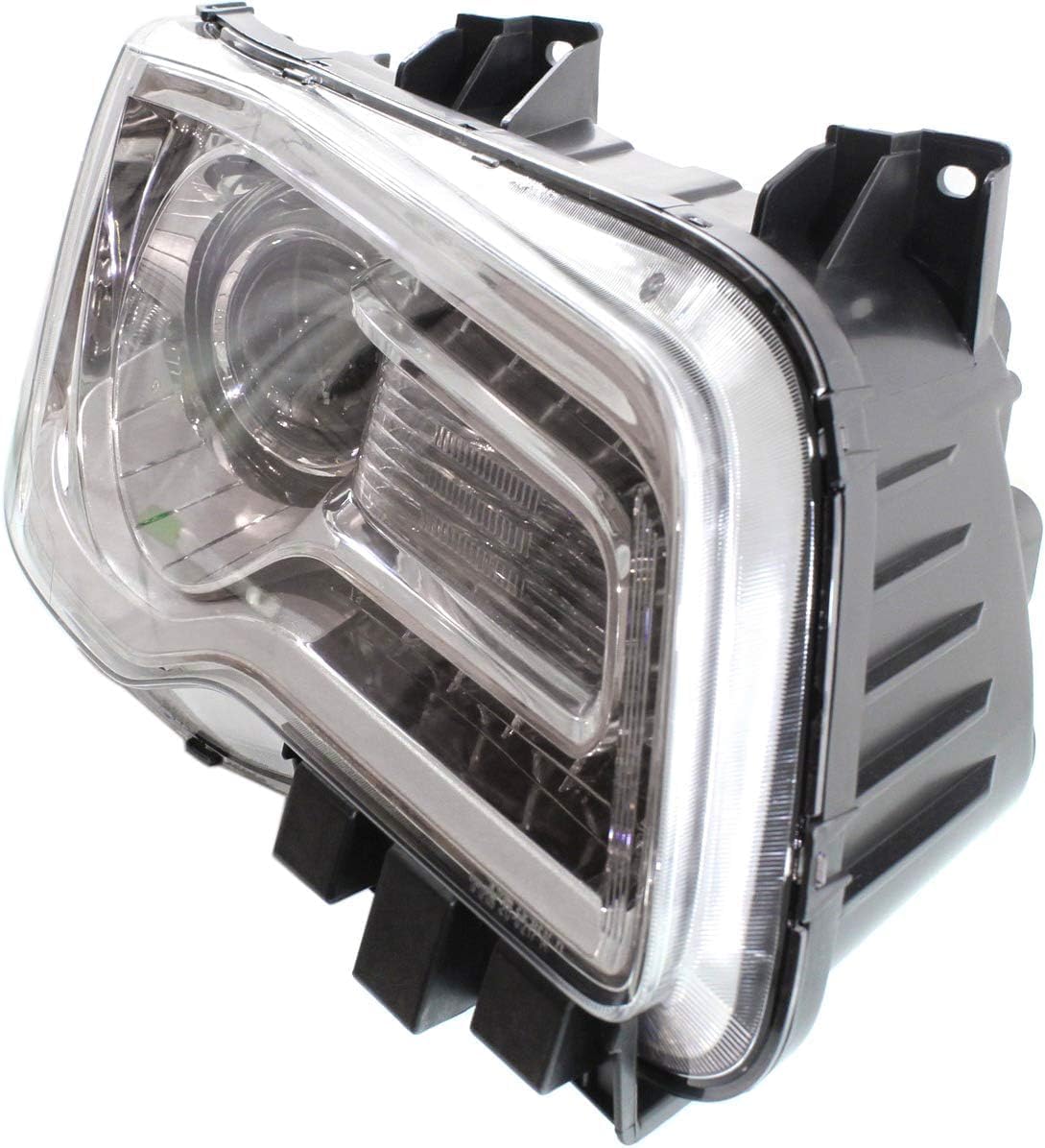 Front Headlight Assembly With Chrome Interior Right Passenger Side Direct Replacement Compatible With 2011-2014 Chrysler 300 68143002AC-PFM