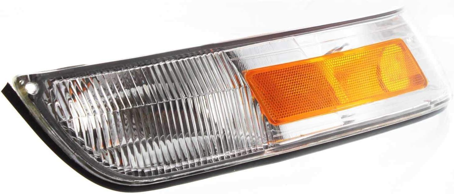 Set Of 2 Front Corner Light With Marker Lamp Lens And Housing Right Passenger & Left Driver Side Direct Replacement Compatible With 1995-1997 Mercury Grand Marquis FO2551122 FO2550122