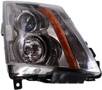 Set Of 2 Front Head Light Assembly Halogen Left Driver & Right Passenger Side Direct Replacement Compatible With 2008-2015 Cadillac CTS GM2502309 GM2503309 22783445 22783446