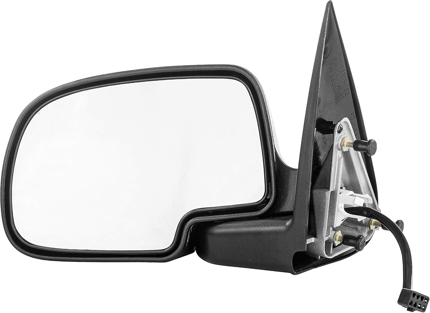 Front Power Mirror Manual Folding Non-Heated Chrome Left Driver Side Direct Replacement Compatible With 1999-2002 Chevrolet Silverado/GMC Sierra GM1320174 15172249