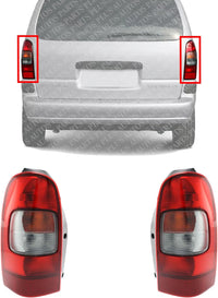 Set Of 2 Tail Light Assembly Right Passenger & Left Driver Side Direct Replacement Compatible With 1997-2005 Chevrolet Venture / 1997-2004 Oldsmobile Silhouette GM2801134 GM2800134
