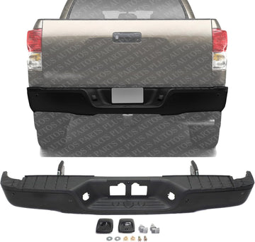 Rear Step Bumper Assembly Primed Steel Direct Replacement Compatible With 2007-2013 Toyota Tundra TO1103118 521510C070-PFM