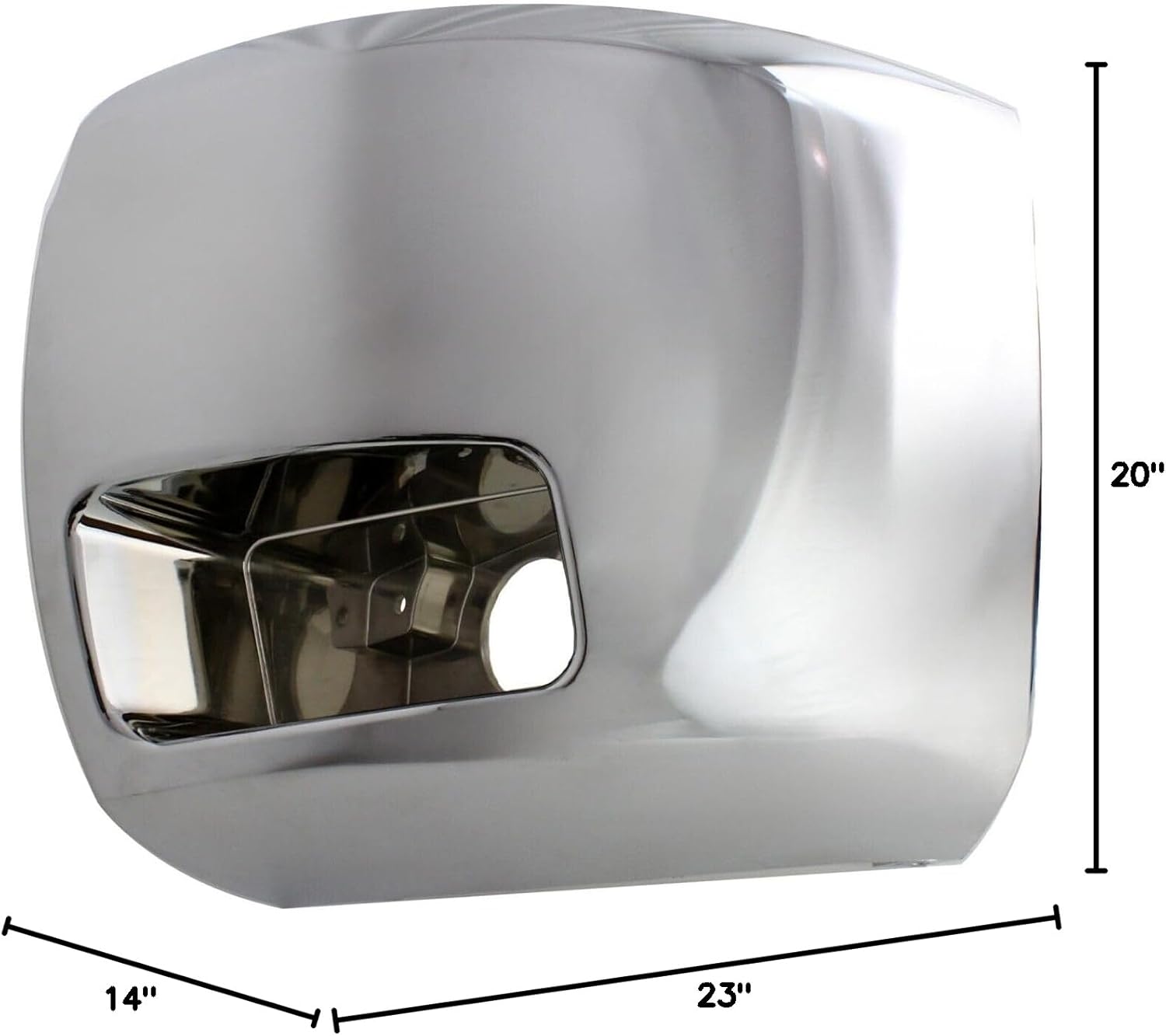 AUTOS PARTS PLUS Front Bumper End Caps Chrome Left Driver & Right Passenger Side Direct Replacement Compatible With 2007-2012 Chevrolet Silverado 2500HD 3500HD GM1016108 GM1017108 15839251