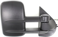 Set Of 2 Front Power Towing Mirror Manual Folding Textured Right & Left Side Direct Replacement Compatible With Chevrolet Silverado/GMC Sierra 1500 2500 HD 3500 HD 2007-13 GM1322113