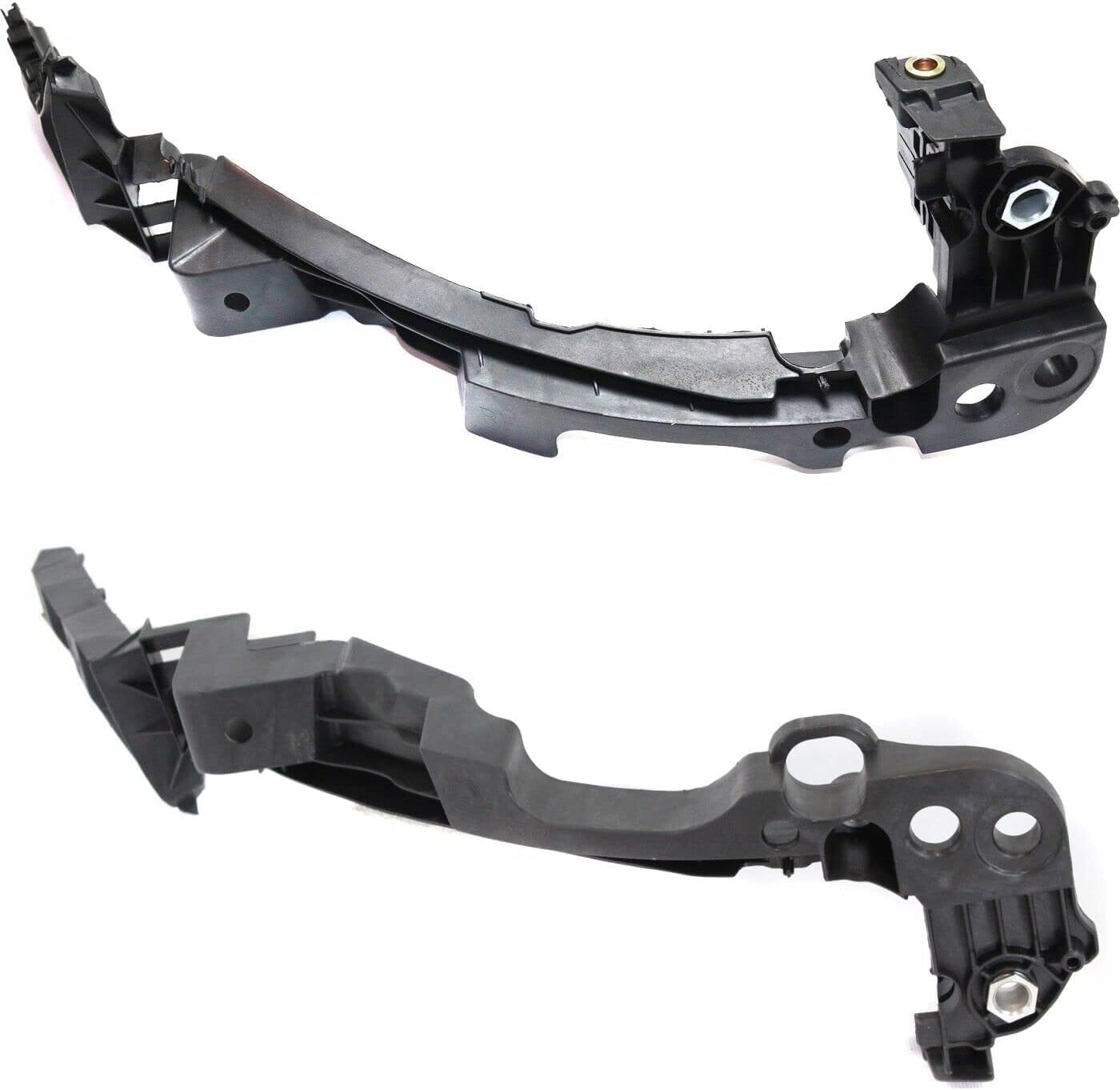 Set Of 2 Front Bumper Cover Outer Bracket Plastic Left Driver & Right Passenger Side Direct Replacement Compatible With 2010-2014 Volkswagen Golf/GTI VW1043105 VW1042105