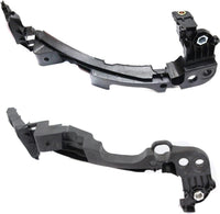 Set Of 2 Front Bumper Cover Outer Bracket Plastic Left Driver & Right Passenger Side Direct Replacement Compatible With 2010-2014 Volkswagen Golf/GTI VW1043105 VW1042105