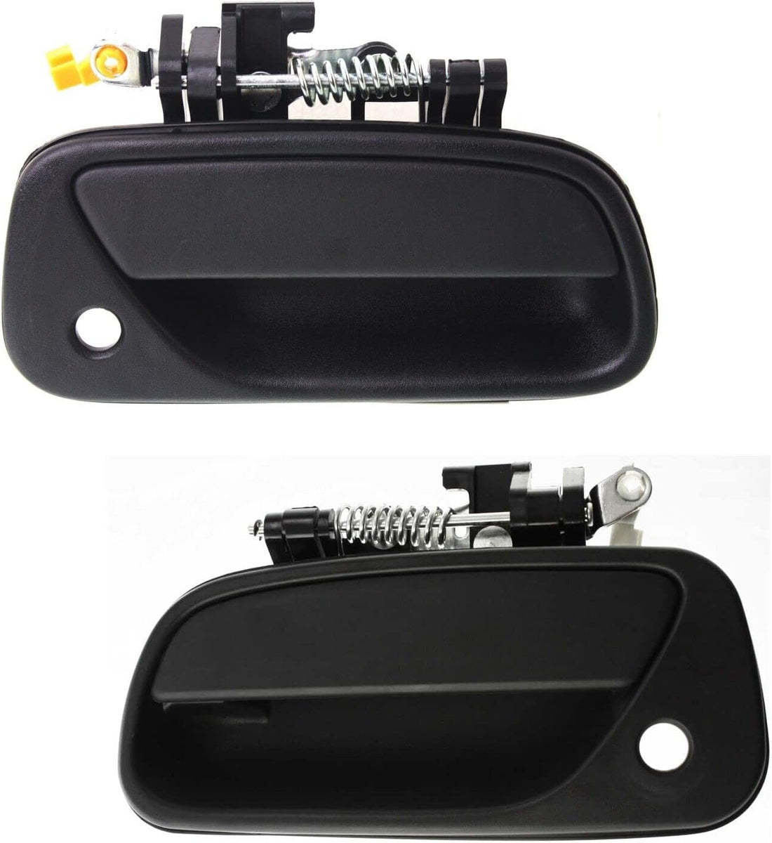 Set of 2 Front Exterior Door Handle Textured Left Driver & Right Passenger Side Direct Replacement Compatible with 1993-1998 Toyota T100 TO1311115 TO1310115 6921034010 6922034010