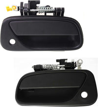 Set of 2 Front Exterior Door Handle Textured Left Driver & Right Passenger Side Direct Replacement Compatible with 1993-1998 Toyota T100 TO1311115 TO1310115 6921034010 6922034010