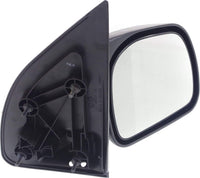 Front Power Mirror Manual Folding Non-Heated Textured Right Passenger Side Direct Replacement Compatible With 1999-2010 Ford F-Series Super Duty FO1321217 F81Z17682AAA