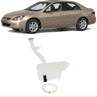 Windshield Washer Reservoir Tank Bottle With Pump Direct Replacement Compatible With 2003-2007 Honda Accord HO1288108 76840SDAA11