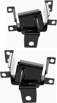 Front Bumper Brackets + Extension And Outer Brace Support Steel Right Passenger & Left Driver Side Direct Replacement Compatible With 2007-2013 Chevrolet Silverado 1500 GM1066180