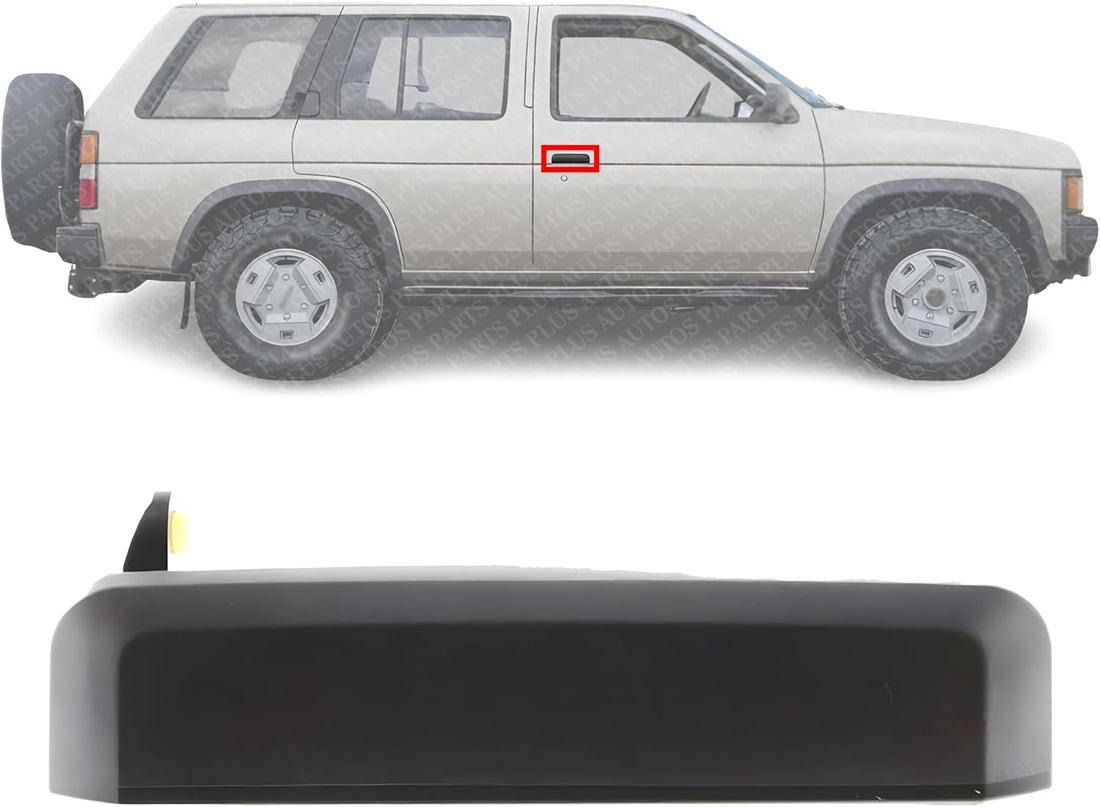 Front Exterior Door Handle Textured Right Passenger Side Direct Replacement Compatible with 1986-1997 Nissan Pickup NI1311102 8060601A10