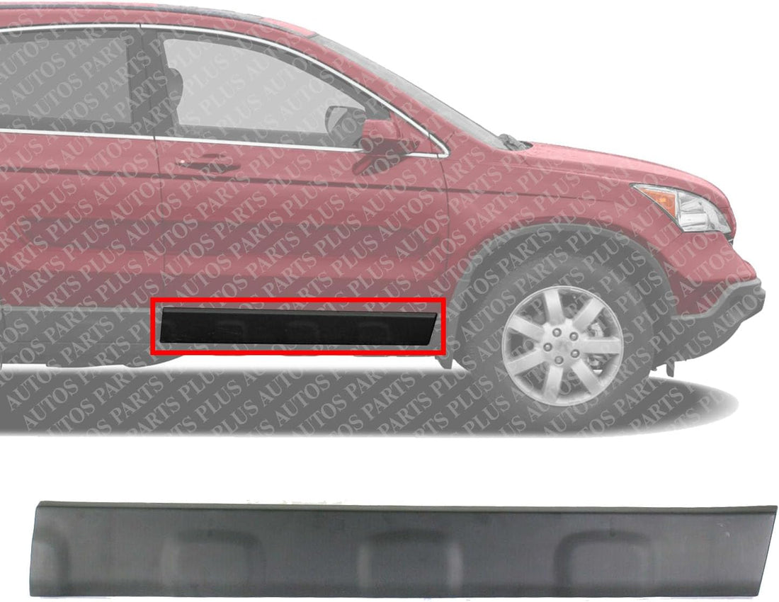 Front Door Molding Textured with Clip Right Passenger Side Direct Replacement Compatible with 2007-2011 Honda CR-V HO1305107 75312SWA003