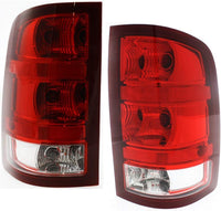 Set Of 2 Tail Light Left Driver & Right Passenger Side Direct Replacement Compatible With 2007-2014 GMC Sierra GM2800208 GM2801208 25958485 25958484