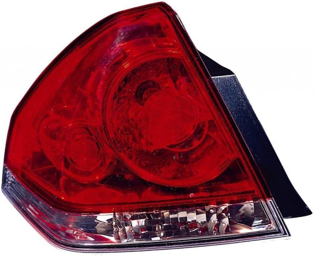 Tail Light Assembly Left Driver Side Direct Replacement Compatible With 2006-2013 Chevrolet Impala / 2014-2016 Limited GM2800193 25971597