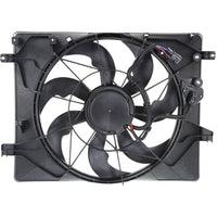 Front Radiator Single Fan Assembly Direct Replacement Compatible with 2013-2016 Hyundai Genesis Coupe HY3115148 253802M280