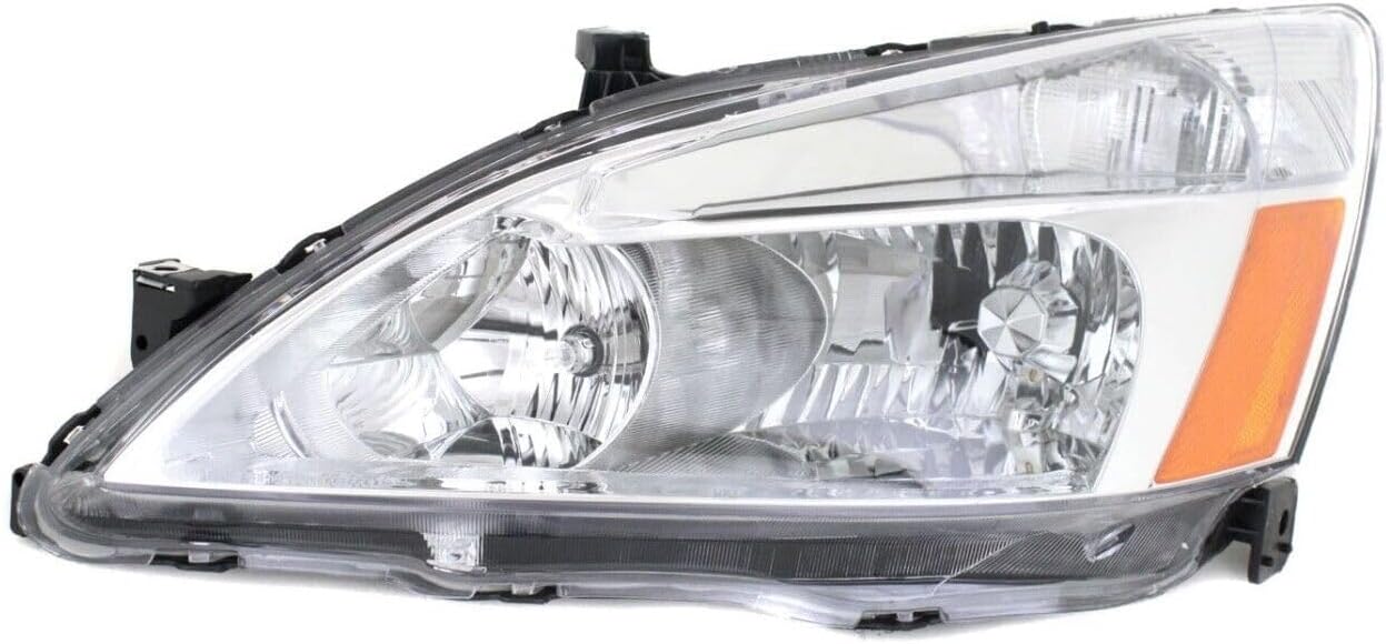 Set Of 2 Front Head Lights Lens & Housing Left Driver And Right Passenger Side Direct Replacement Compatible With 2003-2007 Honda Accord HO2502120 HO2503120 33151SDAA01 33101SDAA01