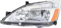Set Of 2 Front Head Lights Lens & Housing Left Driver And Right Passenger Side Direct Replacement Compatible With 2003-2007 Honda Accord HO2502120 HO2503120 33151SDAA01 33101SDAA01