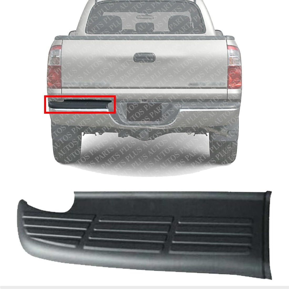 Rear Bumper Step Pad Left Driver Side Direct Replacement Compatible With 2000-2006 Toyota Tundra TO1196101 521640C010