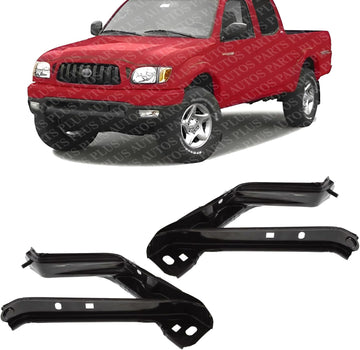 Front Bumper Bracket Steel Left Driver & Right Passenger Side Direct Replacement Compatible with 1995-2004 Toyota Tacoma TO1244102 TO1245102 5370535020 5370635010