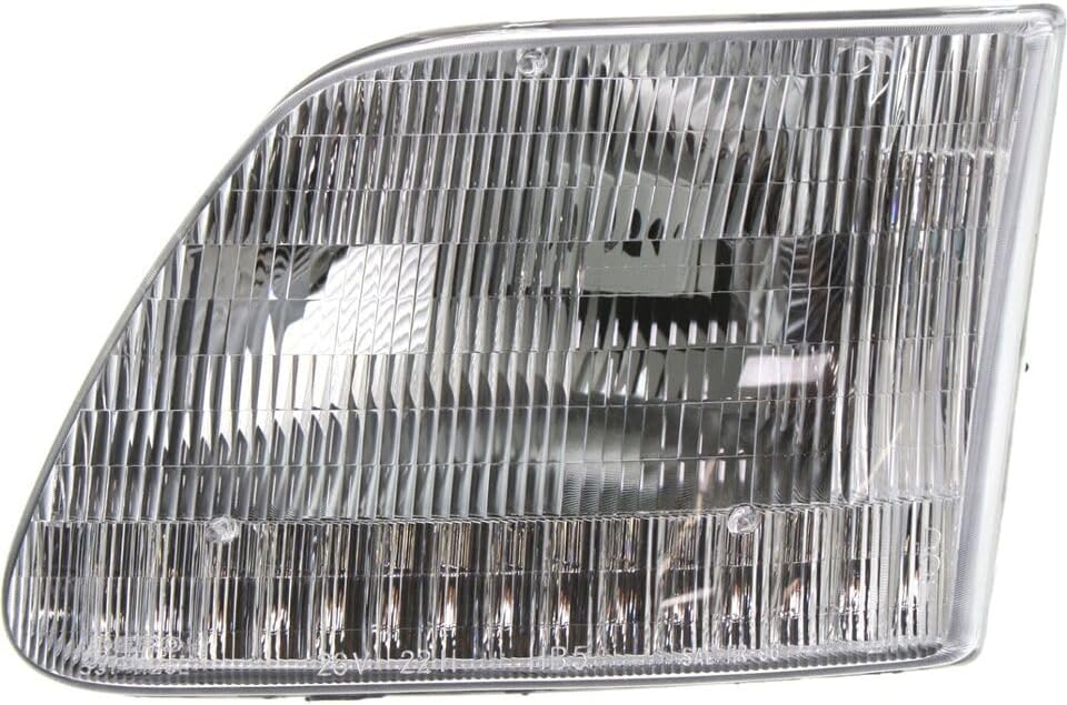 Set Of 2 Front Head Light Assembly Without Bracket Left Driver & Right Passenger Side Direct Replacement Compatible With 1997-2003 Ford F-Series FO2503139 FO2502139 3L3Z13008CA