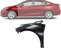 Front Fender Primed Steel Left Driver Side Direct Replacement Compatible With 2016-2019 Chevrolet Cruze GM1240396 84123270
