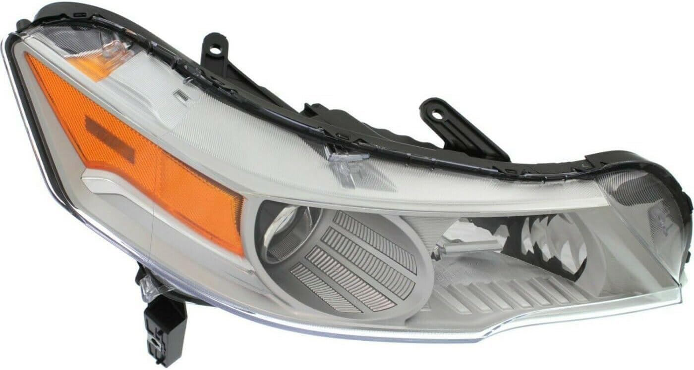 Set Of 2 Front Headlight Lens And Housing Right Passenger & Left Driver Side Direct Replacement Compatible With 2009-2011 Acura TL AC2519116 AC2518116 33101TK4A01 33101TK4A02