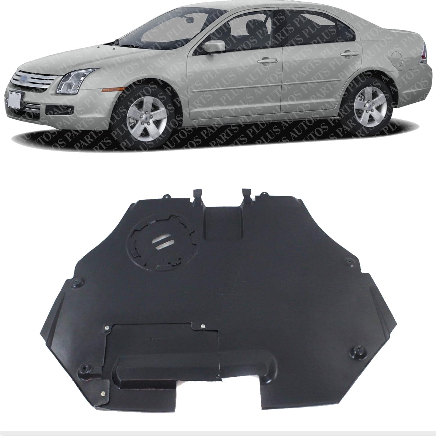 Front Engine Splash Shield Under Cover Direct Replacement Compatible with 2006-2009 Ford Fusion FO1228110 6E5Z5410494A