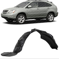 Front Fender Liner Left Driver Side Direct Replacement Compatible With 2004-2006 Lexus RX330 / 2007-2009 RX350 LX1248101 5380648021
