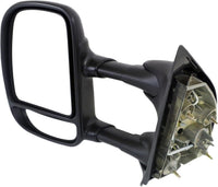 AUTOS PARTS PLUS Set Of 2 Front Manual Towing Mirror Manual Folding Non-Heated Textured Left Driver & Right Passenger Side Direct Replacement Compatible With 1999-2007 Ford F-Series Super Duty