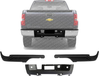Rear Bumper Step Pads Textured Center Left Driver & Right Passenger Side Direct Replacement Compatible With 2007-2014 Chevrolet Silverado/GMC Sierra 2500HD 3500HD GM1191127