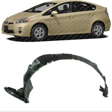 Front Fender Liner Left Driver Side Direct Replacement Compatible With 2010 2015 Toyota Prius TO1248158 5387647070