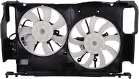 Front Radiator Dual Cooling Fan Assembly Plastic Direct Replacement Compatible with 2015-2017 Lexus NX200t / 2018-2021 NX300 LX3115147 1671136210-PFM