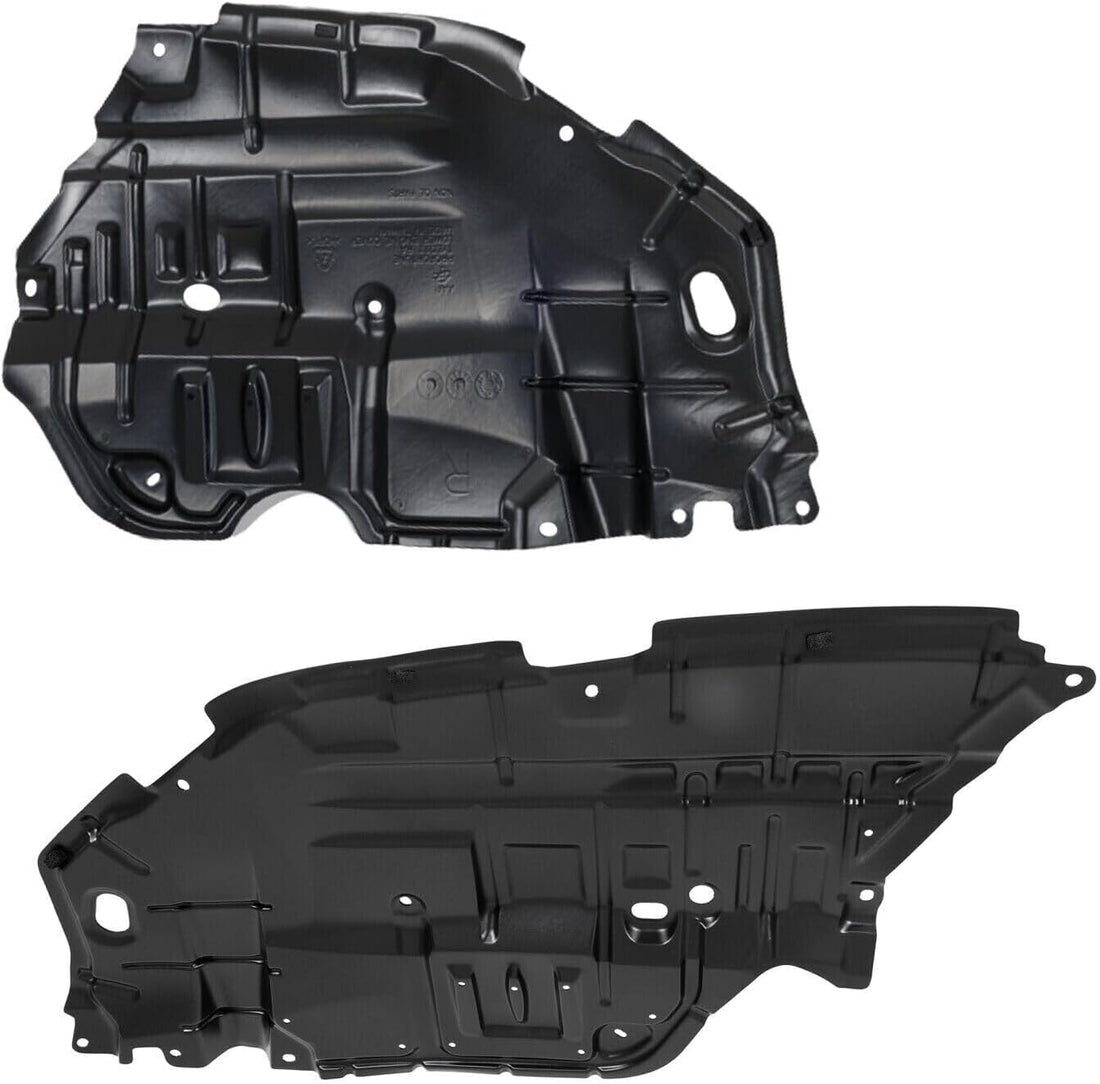 AUTOS PARTS PLUS Set of 2 Front Engine Splash Shield Left Driver & Right Passenger Side Direct Replacement Compatible with 2012-2014 Toyota Camry TO1228177 TO1228178 5144106150 5144206140
