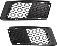 Set Of 2 Front Fog Lamp Outer Cover Primed Left Driver & Right Passenger Side Direct Replacement Compatible With 2007-2010 BMW 3-Series BM1036122 BM1036121 51117154719 51117154720