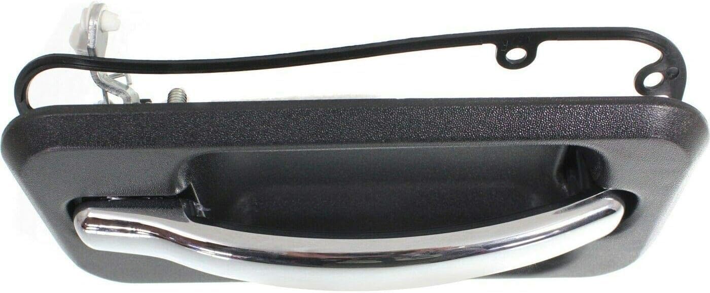 Rear Door Handle Black Bezel with Chrome Lever Right Passenger Side Direct Replacement Compatible with 2003-2009 Hummer H2 HU1521101 25845865