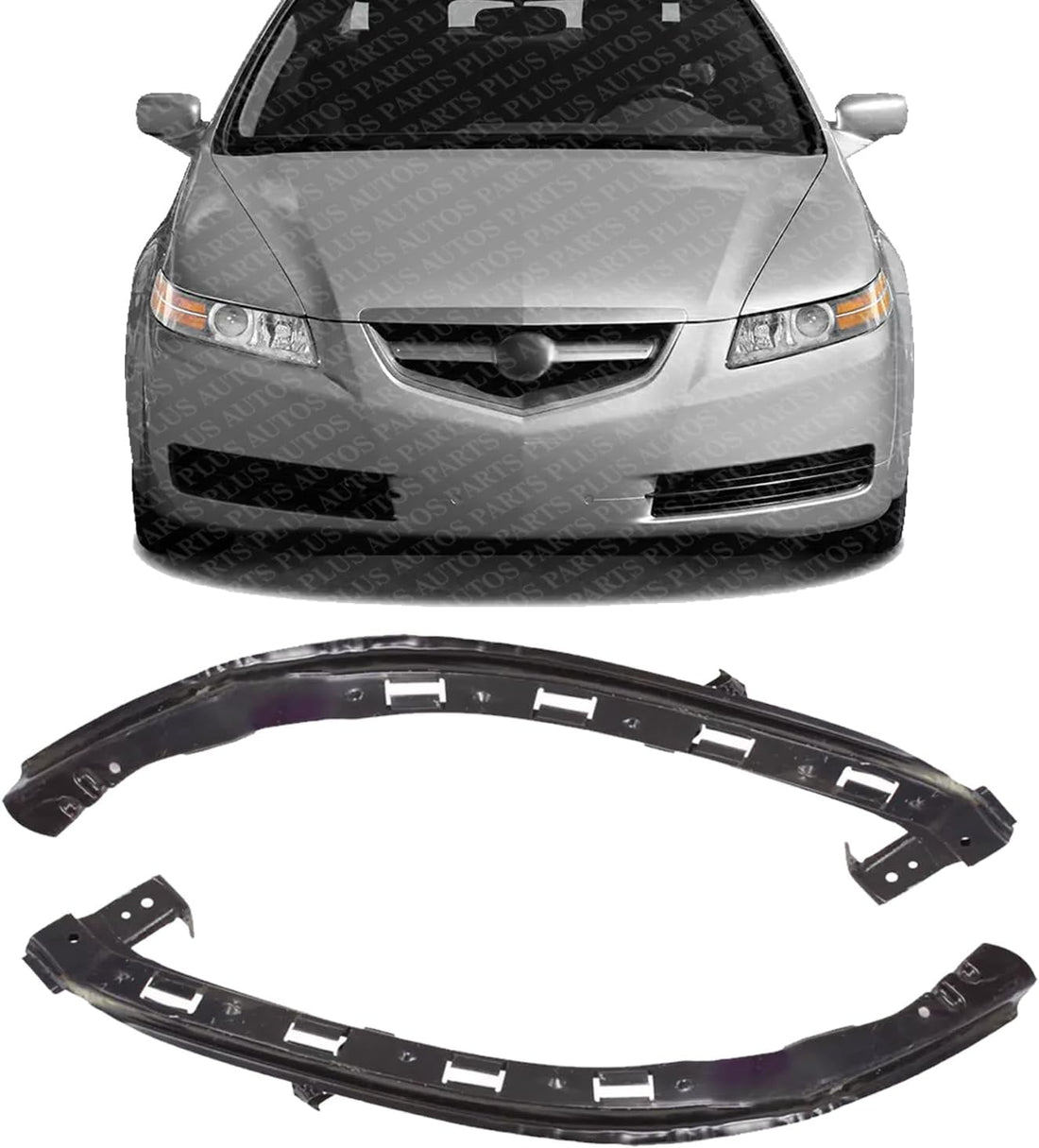 Set Of 2 Front Bumper Stay Cover Support Right Passenger & Left Driver Side Direct Replacement Compatible With 2004-2008 Acura TL AC1027101 AC1026101 71140SEPA00ZZ 71190SEPA00ZZ