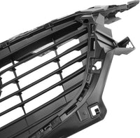 Front Grille Assembly Textured Gray Shell and Insert Plastic Direct Replacement Compatible With 2016-2020 Mazda CX-3 MA1200206 D10J50710H