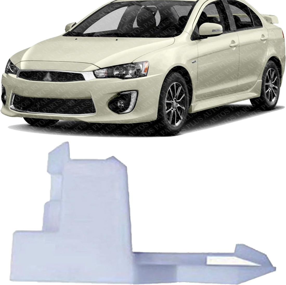 Front Bumper Bracket Left Driver Side Direct Replacement Compatible With 2008-2017 Mitsubishi Lancer MI1042104 6400A851