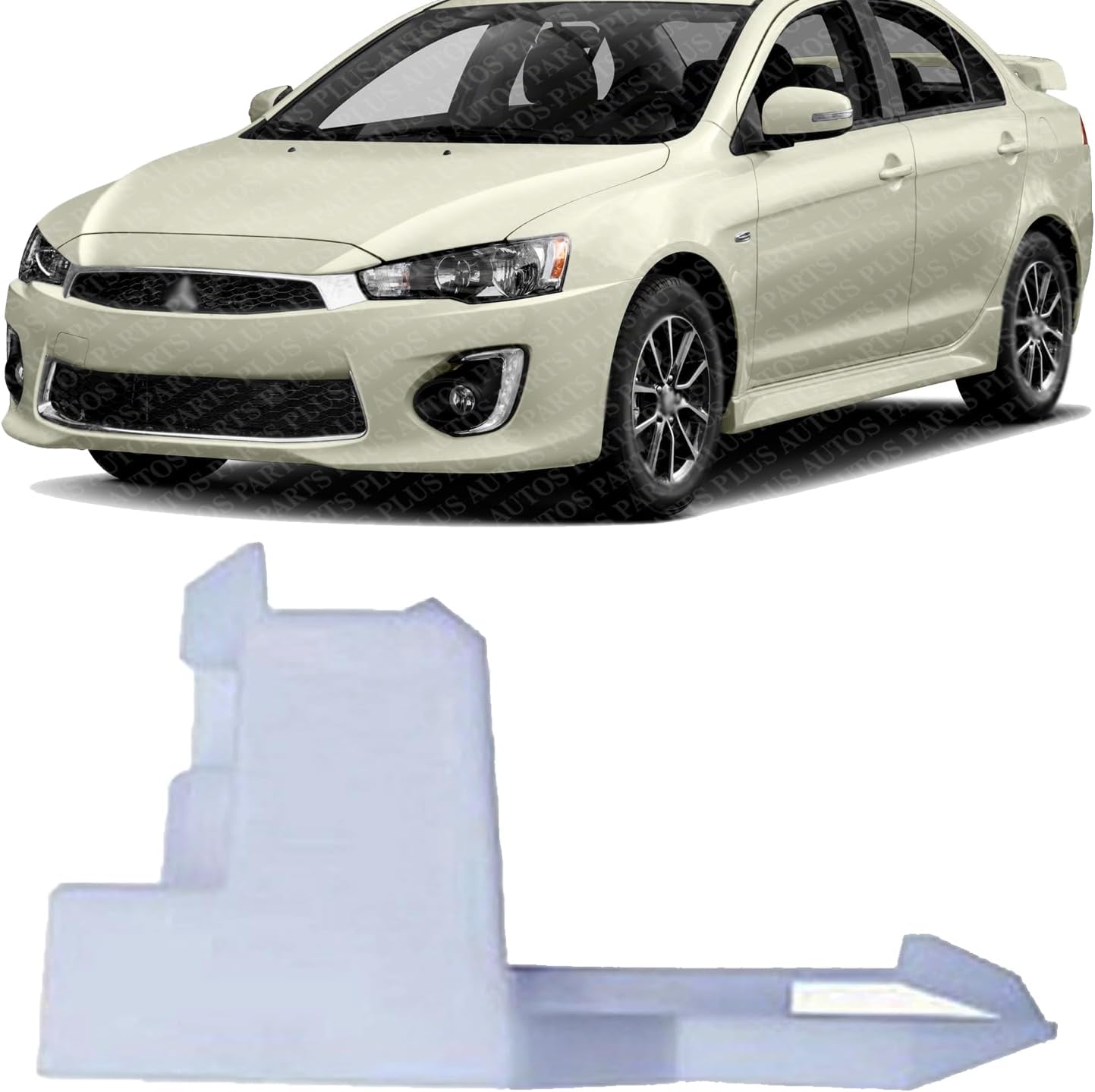 Front Bumper Bracket Left Driver Side Direct Replacement Compatible With 2008-2017 Mitsubishi Lancer MI1042104 6400A851
