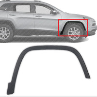 Front Fender Flare Textured Black Right Passenger Side Direct Replacement Compatible With 2014-2018 Jeep Cherokee CH1291111 68210314AE