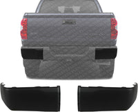 Set Of 2 Rear End Cap Textured Plastic Left Driver & Right Passenger Side Direct Replacement Compatible With 2014-2021 Toyota Tundra TO1117108 TO1116108 521550C030 521560C030